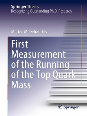cover image of First Measurement of the Running of the Top Quark Mass
